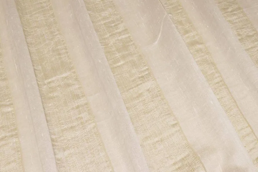 TESSUTO TENDA FASCE BEIGE ORO