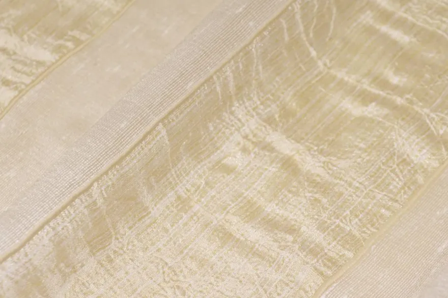 TESSUTO TENDA FASCE BEIGE ORO