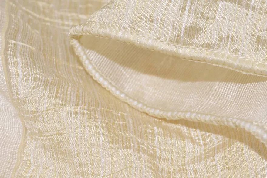 TESSUTO TENDA FASCE BEIGE ORO