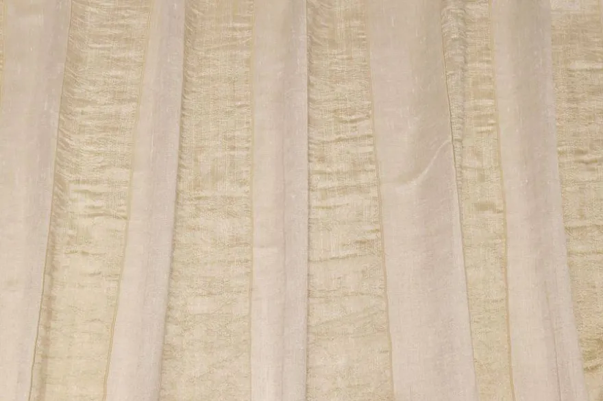TESSUTO TENDA FASCE BEIGE ORO