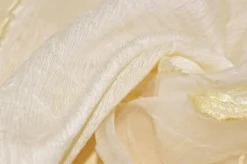 TESSUTO TENDA FASCE ORGANZA FIORI LILLA