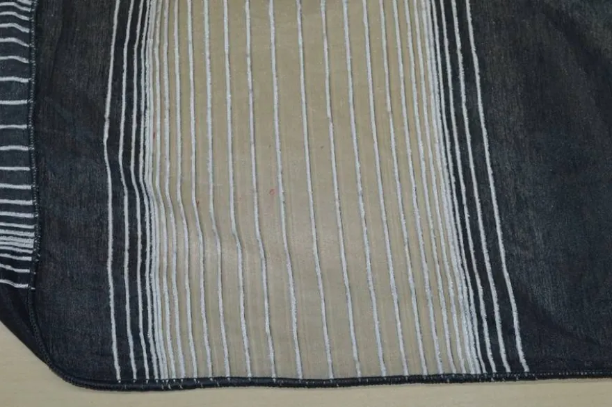TESSUTO TENDA FASCIATO GRIGIO SCURO