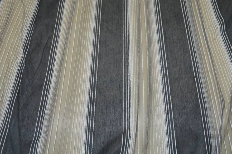 TESSUTO TENDA FASCIATO GRIGIO SCURO