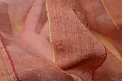 TESSUTO TENDA FONDO ORGANZA SALMONE