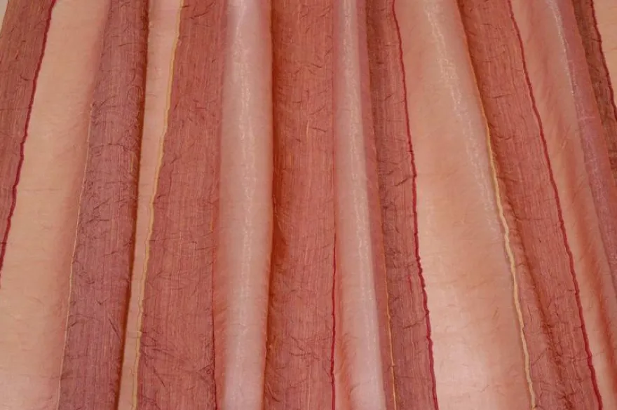 TESSUTO TENDA FONDO ORGANZA SALMONE