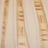 TESSUTO TENDA FONDO STROPICCIATO CON INTAGLI IN ORGANZA