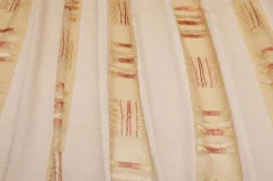 TESSUTO TENDA FONDO STROPICCIATO CON INTAGLI IN ORGANZA