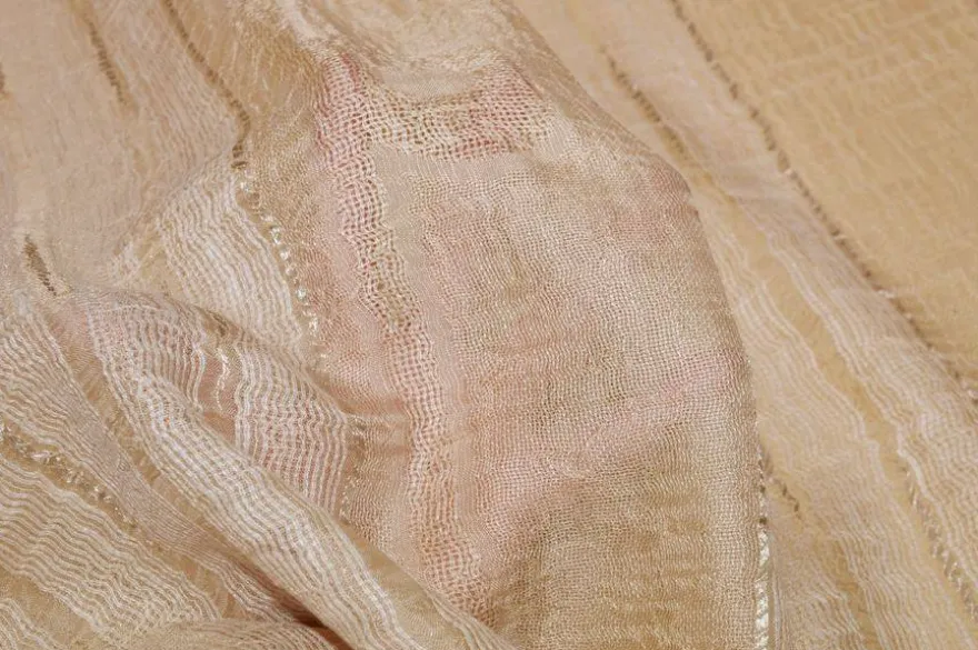 TESSUTO TENDA MISTO LINO CON DETTAGLIO FILL COUPE ROSA SALMONE