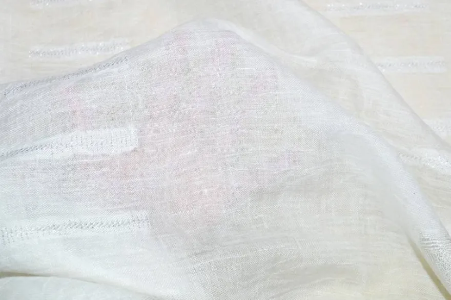 TESSUTO TENDA MISTO LINO FANTASIA LUREX GEOMETRICA