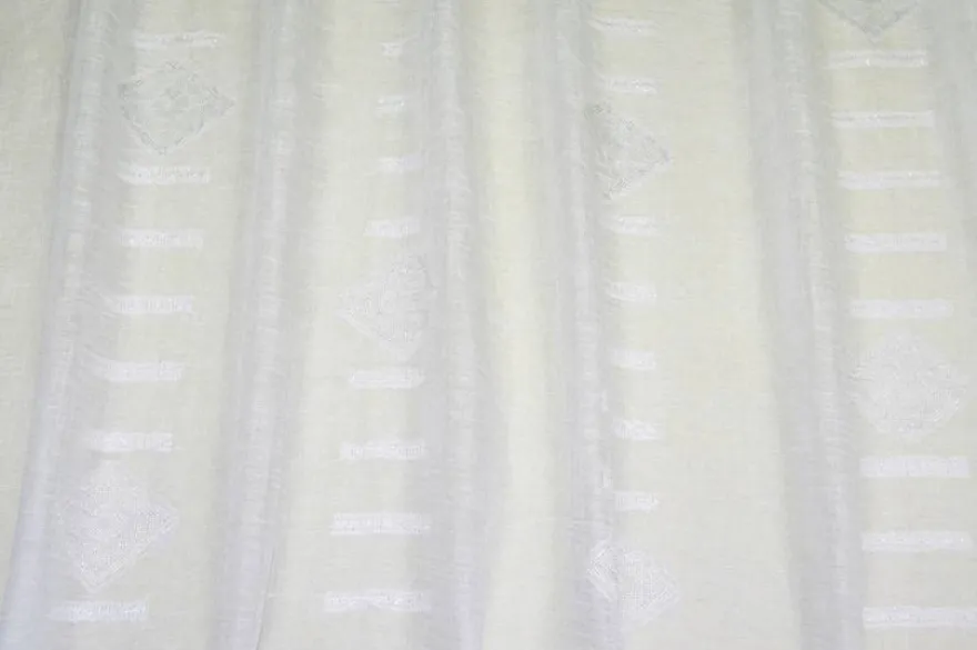 TESSUTO TENDA MISTO LINO FANTASIA LUREX GEOMETRICA