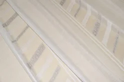 TESSUTO TENDA MISTO SETA FANTASIA GEOMETRICA TORTORA