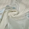 TESSUTO TENDA ORGANZA CON APPLICAZIONI AZZURRE