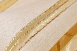 TESSUTO TENDA ORGANZA CON DETTAGLIO ORO CENTRALE