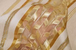 TESSUTO TENDA ORGANZA CON DETTAGLIO ORO CENTRALE