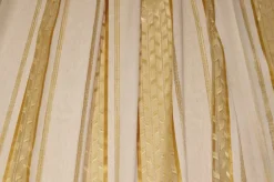 TESSUTO TENDA ORGANZA CON DETTAGLIO ORO CENTRALE