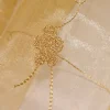 TESSUTO TENDA ORGANZA CON FIORE RICAMATO