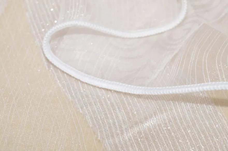 TESSUTO TENDA ORGANZA CON LUREX ARGENTO
