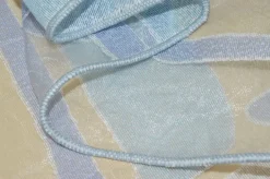 TESSUTO TENDA ORGANZA DEVOREH FANTASIA GEOMETRICA AZZURRA