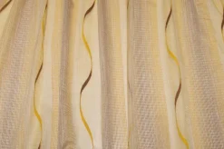 TESSUTO TENDA ORGANZA DISEGNO ONDA OCRA MARRONE