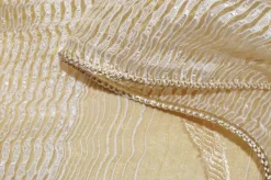 TESSUTO TENDA ORGANZA DISEGNO ONDA ORO