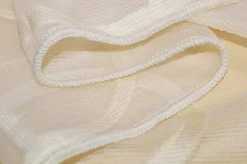 TESSUTO TENDA ORGANZA FANTASIA CERCHI ASTRATTI PANNA