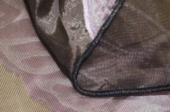 TESSUTO TENDA ORGANZA FANTASIA FOGLIA LILLA