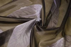 TESSUTO TENDA ORGANZA FANTASIA FOGLIA LILLA