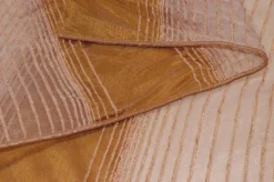 TESSUTO TENDA ORGANZA FASCE ORO SCURO
