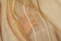 TESSUTO TENDA ORGANZA FASCIATO BEIGE