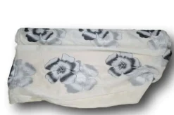 TESSUTO TENDA ORGANZA FIORE GRIGIO KIOTO