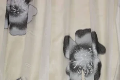 TESSUTO TENDA ORGANZA FIORE GRIGIO KIOTO