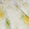 TESSUTO TENDA ORGANZA FLOREALE GIALLA