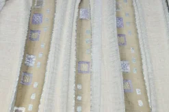TESSUTO TENDA ORGANZA MISTO LINO CON RICAMO FILL COUPE LILLA