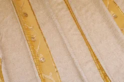 TESSUTO TENDA ORGANZA PANNA RICAMO ORO