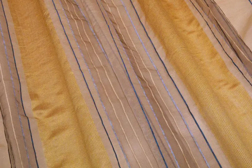 TESSUTO TENDA ORGANZA RIGHINO ORO BLU