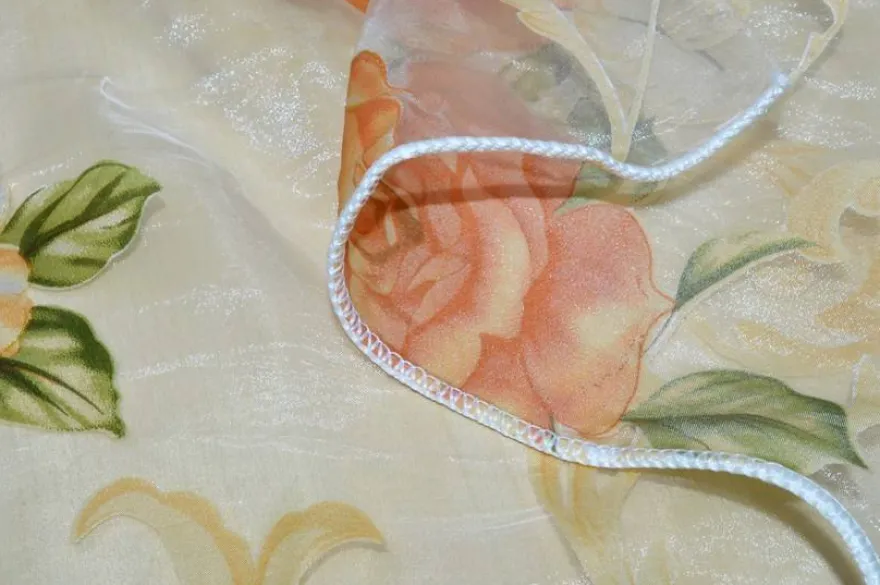 TESSUTO TENDA ORGANZA ROSA ARANCIO