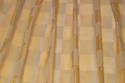 TESSUTO TENDA ORGANZA SCACCO ARANCIO CANGIANTE AZZURRO