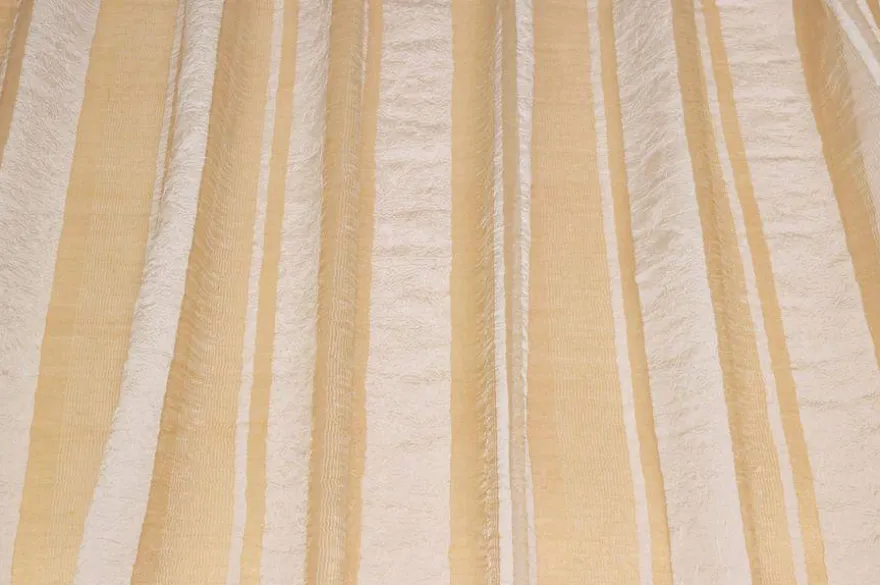 TESSUTO TENDA ORGANZA STOPICCIATA FASCIA AVORIO