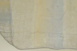 TESSUTO TENDA ORGANZA STROPICCIATA SFUMATA BEIGE/AVIO