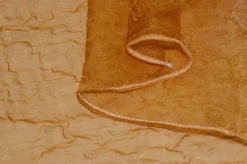 TESSUTO TENDA ORGANZA STROPICCIATA CON RICAMO