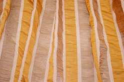 TESSUTO TENDA ORGANZA STROPICCIATA RIGA GIALLO ORO