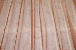 TESSUTO TENDA ORGANZA STROPICCIATA COLOR RAME