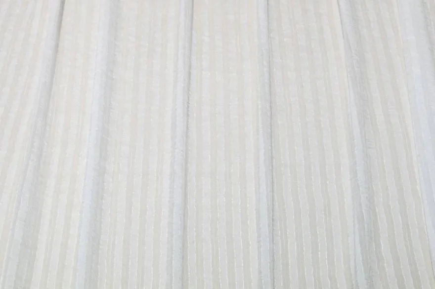 TESSUTO TENDA ORGANZA STROPICCIATA RIGHINA BIANCA