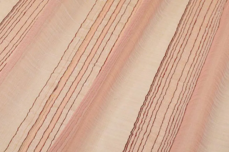 TESSUTO TENDA ORGANZA STROPICCIATA RIGA ROSA