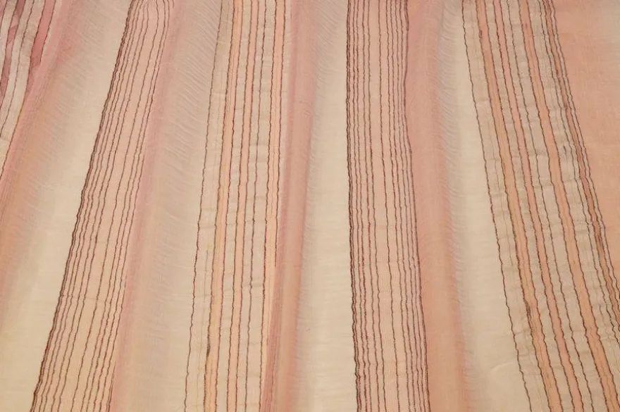 TESSUTO TENDA ORGANZA STROPICCIATA RIGA ROSA