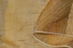 TESSUTO TENDA ORGANZA STROPICCIATA SFUMATA ARANCIO
