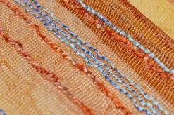 TESSUTO TENDA RETINA ARANCIO CON RIGHINA IN RILIEVO