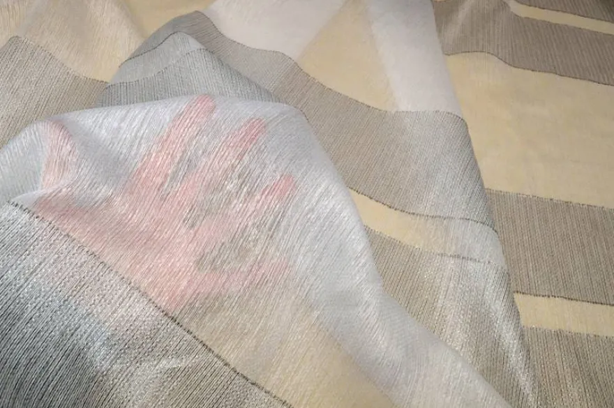 TESSUTO TENDA RIGA ORIZZONTALE GRIGIA