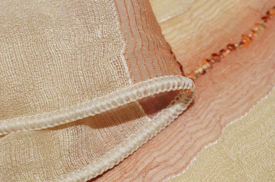 TESSUTO TENDA RIGA ROSSA E BEIGE