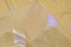 TESSUTO TENDA STROPICCIATO FANTASIA FIL LOUPE GEOMETRICA LILLA
